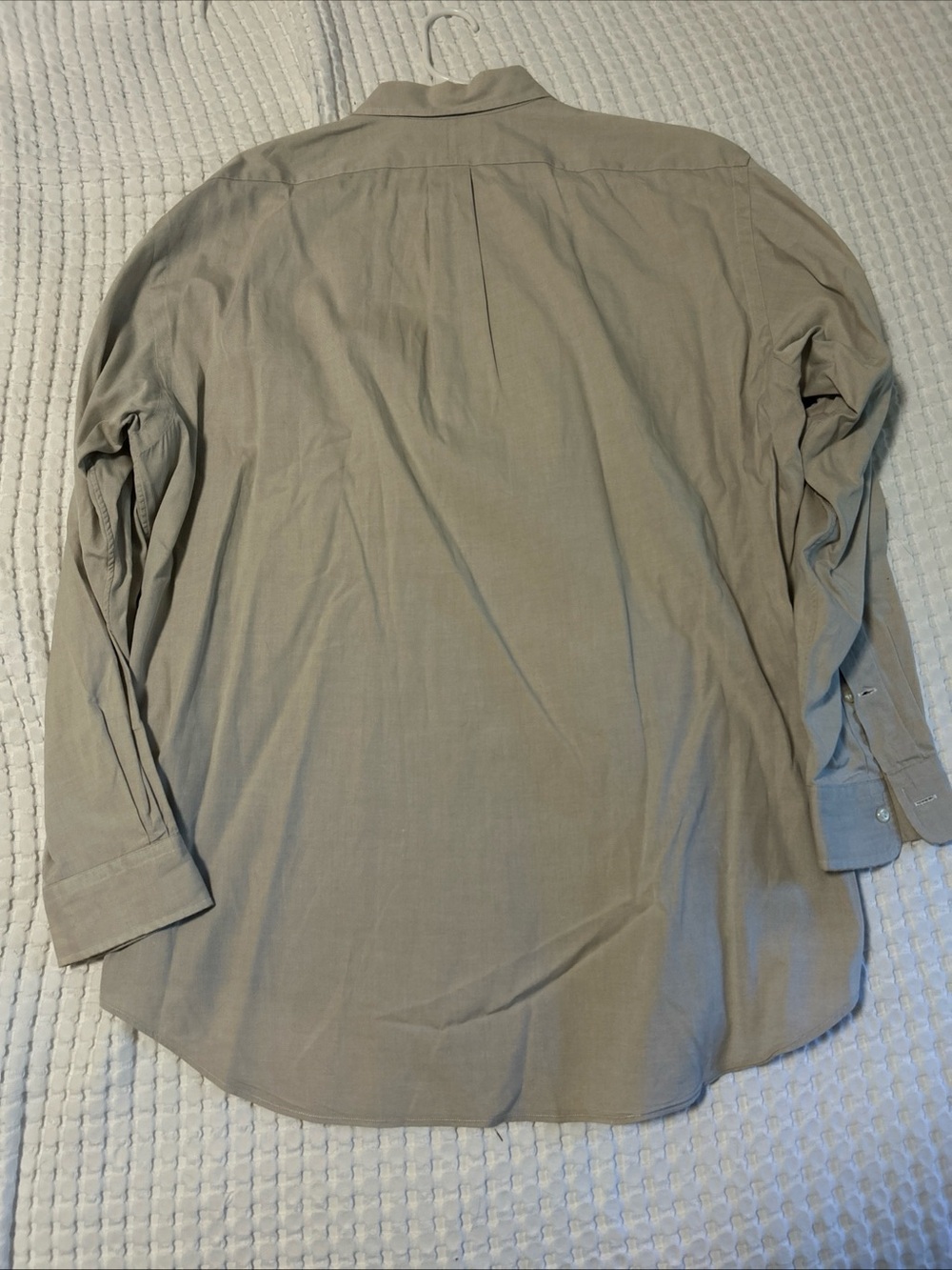 Ralph Lauren Yarmouth Button Down Oxford Shirt 100% Cotton 17 34/35 Sand Color - Picture 7 of 7